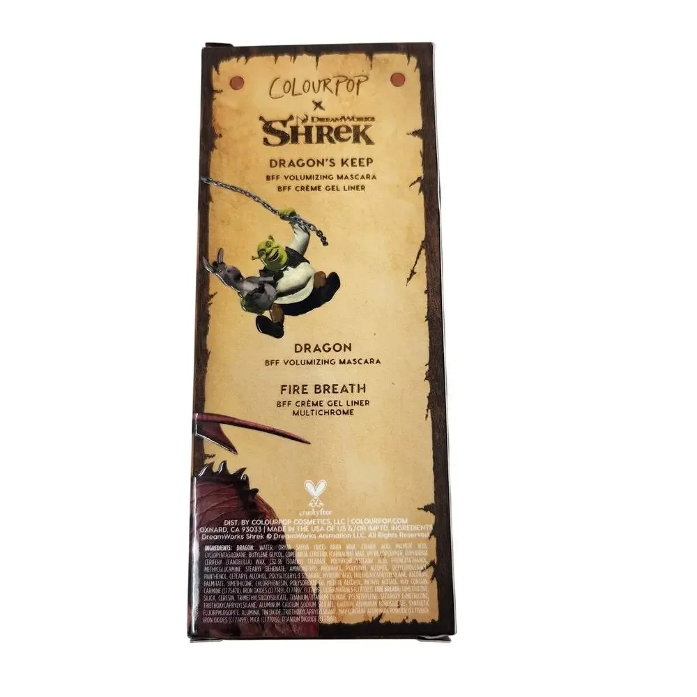 Colourpop x Shrek Dragons Keep Mascara Burgundy BFF Volumizing Eye Makeup NIB
